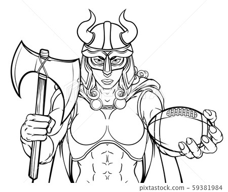 Viking Female Gladiator Football Warrior Woman 59381984
