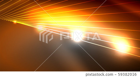 Glossy shiny glowing neon waves 59382016