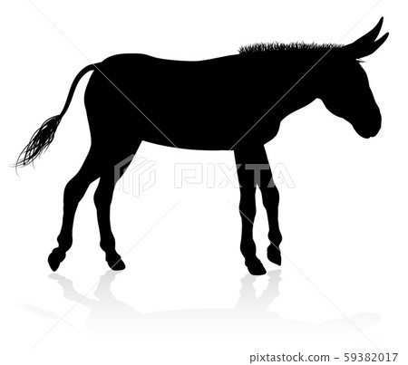 Donkey Animal Silhouette 59382017