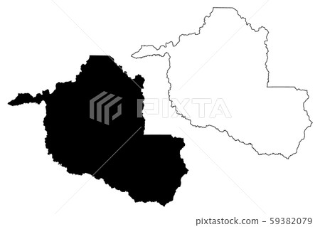 Rondonia map vector.... Rondonia map vector.... 59382079