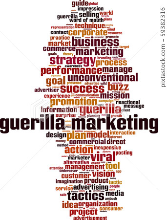 Guerilla marketing word cloud Guerilla marketing word cloud 59382316
