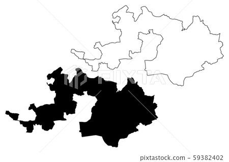 Basel-Landschaft map vector.... 59382402