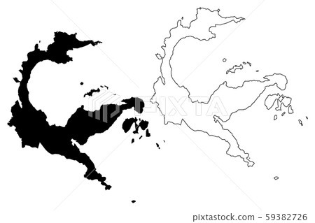 Central Sulawesi map vector.... 59382726