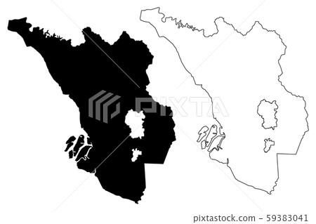 Selangor map vector.... Selangor map vector.... 59383041