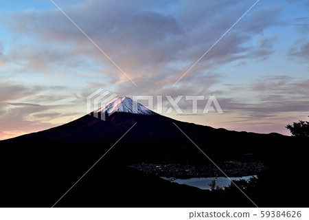 Dawn of Mt. Fuji from Tenka Teahouse Misaka Pass Dawn of Mt. Fuji from Tenka Teahouse Misaka Pass 59384626