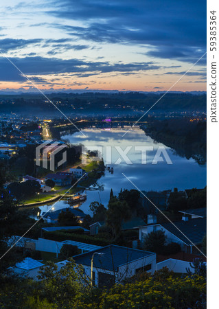 New Zealand Wanganui Scenery from Dolly Hill Memorial Tower Hill 59385364