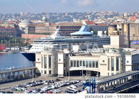 Naples port, Italy Naples city from cruise liner 59386066