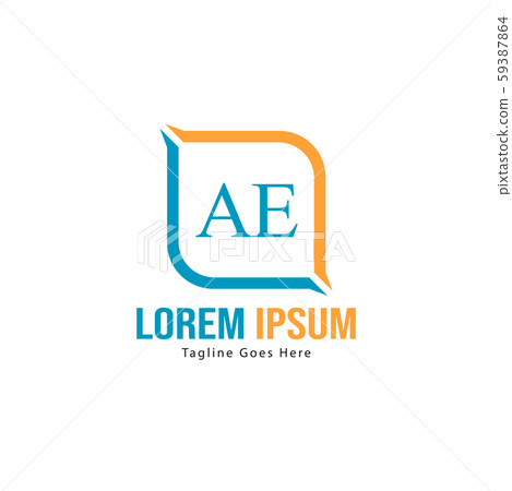 AE Letter Logo Design. Creative Modern AE Letters-插圖素材 [59387864] - PIXTA圖庫