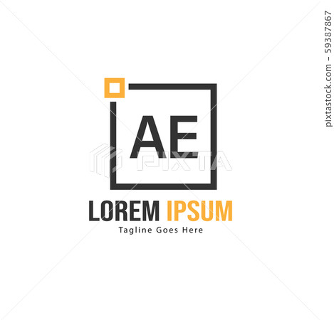 AE Letter Logo Design. Creative Modern AE Letters - Stock Illustration ...