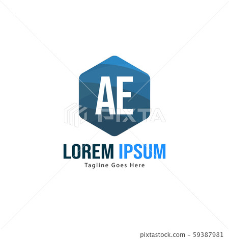 AE Letter Logo Design. Creative Modern AE Letters - Stock Illustration ...