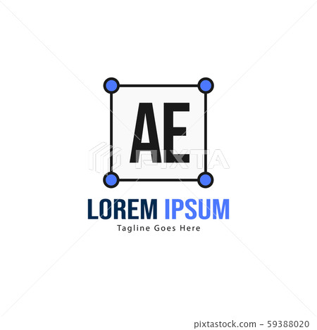 AE Letter Logo Design. Creative Modern AE Letters-插圖素材 [59388020] - PIXTA圖庫