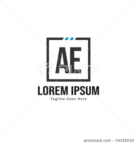 AE Letter Logo Design. Creative Modern AE Letters - Stock Illustration ...