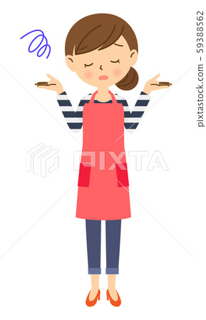 Worried housewife Worried housewife 59388562