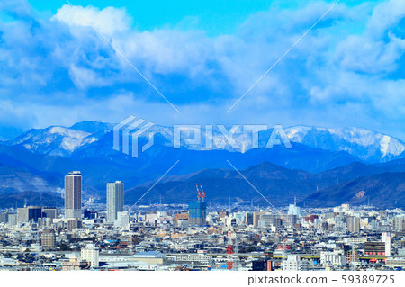 Gifu City, winter city view 59389725