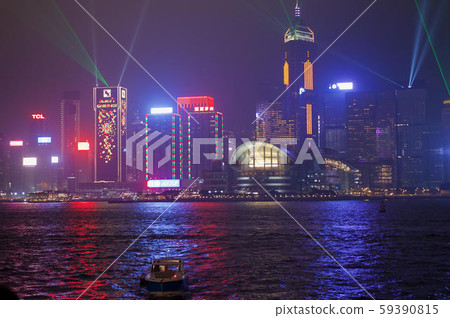 Night view of Hong Kong 59390815
