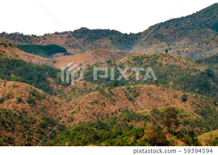 The valley has traces of deforestation. The valley has traces of deforestation. 59394594