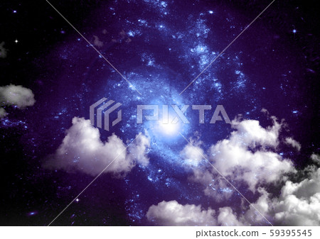 galaxy in a free space. 3D rendering galaxy in a free space. 3D rendering 59395545