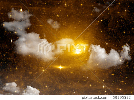 galaxy in a free space. 3D rendering 59395552