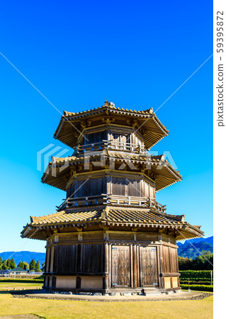 Kikuchi Castle Yamaga City Kumamoto Prefecture Stock Photo