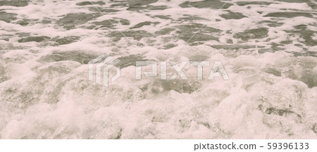 High Angle View Of Rippling Splashing Ocean Waves. 59396133
