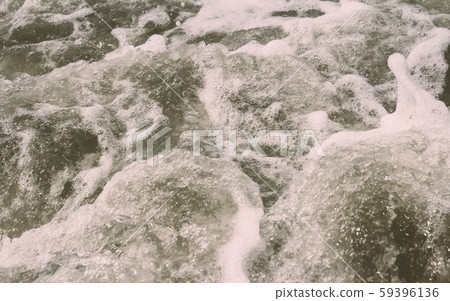 High Angle View Of Rippling Splashing Ocean Waves. High Angle View Of Rippling Splashing Ocean Waves. 59396136