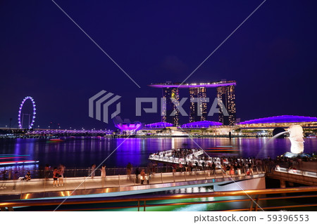 新加坡的夜景 新加坡的夜景 59396553
