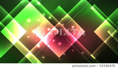 Neon geometric abstract background in hipster style on light background. Space retro design. Color Neon geometric abstract background in hipster style on light background. Space retro design. Color 59396976