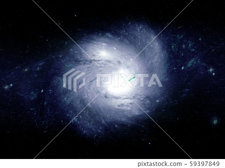 Stars, dust and gas nebula in a far galaxy Stars, dust and gas nebula in a far galaxy 59397849