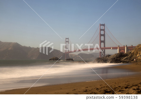 Sea and waves and bridge Sea and waves and bridge 59398138