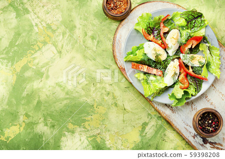 Vegetable salad with egg Vegetable salad with egg 59398208