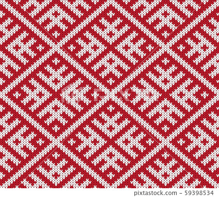 vector knitting seamless background: ornamental pattern vector knitting seamless background: ornamental pattern 59398534