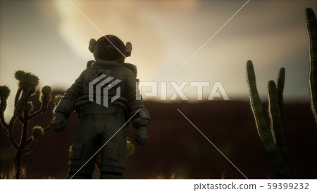Astronauth in the high desert of Nevada 59399232