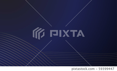 Vector blue luxury background for web. Golden waves on a gradient background Vector blue luxury background for web. Golden waves on a gradient background 59399447