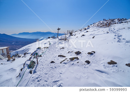 From the mountain trail near the summit of Mt.Tateshina in Nagano Prefecture in the south (Yatsugatake) From the mountain trail near the summit of Mt.Tateshina in Nagano Prefecture in the south (Yatsugatake) 59399993