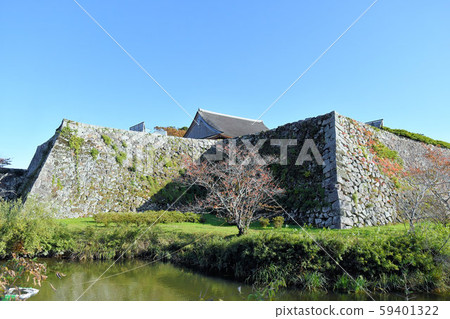 Stone wall of Sasayama Castle Ruins Stone wall of Sasayama Castle Ruins 59401322