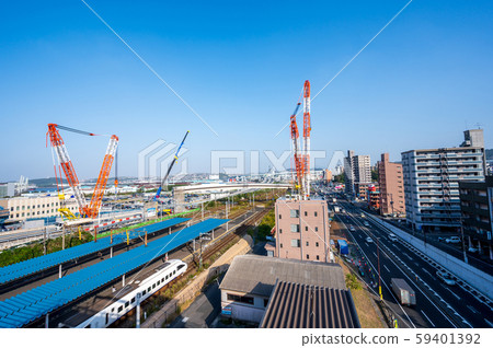 Kurosaki bypass extension construction work [Fukuoka] 59401392