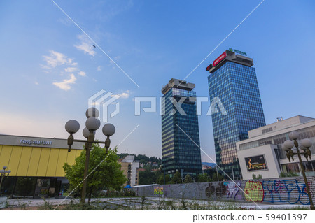 Bosnia and Herzegovina Sarajevo cityscape 59401397