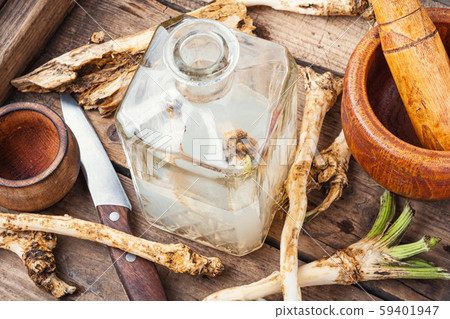 Alcoholic drink on horseradish Alcoholic drink on horseradish 59401947