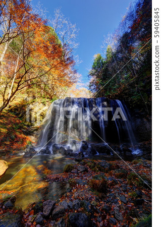 Nishiki Autumn Tatsuzawa Fudo Waterfall 59405845