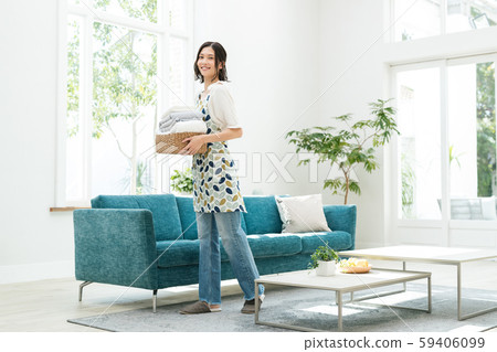 Housewife housework laundry living Housewife housework laundry living 59406099