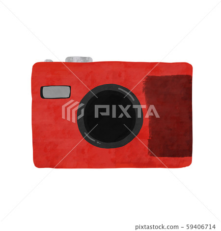 Red simple camera - Stock Illustration [59406714] - PIXTA