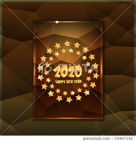 2020 Happy chinese new year of the Rat creative design background or greeting card. 2020 new year 59407142