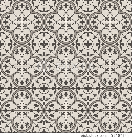 vector illustration of creamy mosaic tiles in oriental style vector illustration of creamy mosaic tiles in oriental style 59407151