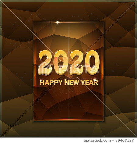 2020 Happy chinese new year of the Rat creative design background or greeting card. 2020 new year 59407157