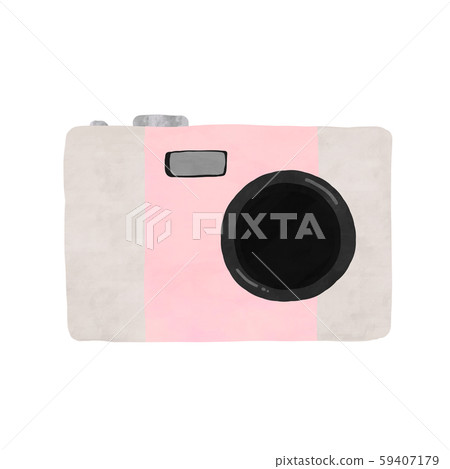 Simple white and pink camera Simple white and pink camera 59407179