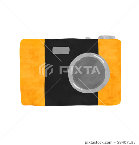 Simple yellow and black camera - Stock Illustration [59407185] - PIXTA