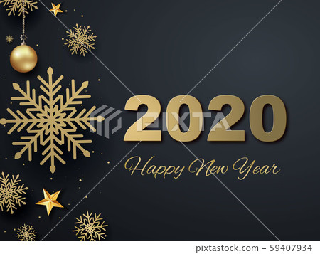 Christmas holiday design with paper cut... - Stock Illustration ...