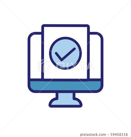 In Compliance Icon with paper, checks & list In Compliance Icon with paper, checks & list 59408316