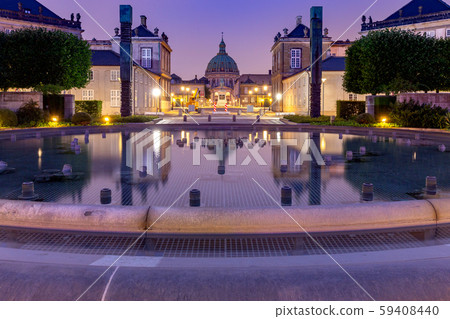 Copenhagen. The Church of Frederick at dawn. Copenhagen. The Church of Frederick at dawn. 59408440