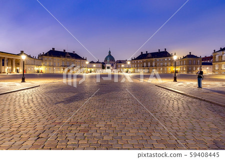 Copenhagen. The Church of Frederick at dawn. 59408445